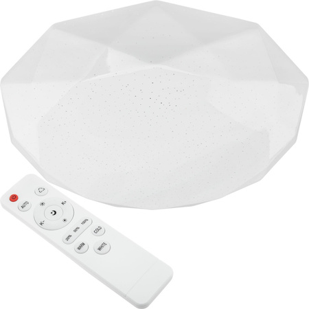 LED-Deckenleuchte DIAMOND 48W 3600lm 41cm Vito + Fernbedienung 3000K-6400K