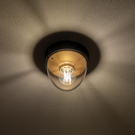 Außendecken-Gartenleuchte NOOK 7976 E27 IP44 Spot Schwarz und Gold Nowodvorski