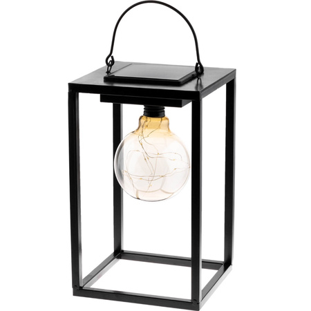 LED-Solarlampe für den Außenbereich Garten stehend Hängelaterne 3000K IP44 26 cm Dämmerungssensor