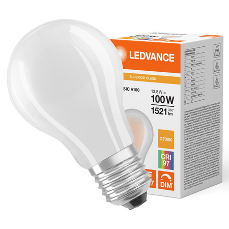 LED Lampen A67 E27 13.8W = 100W 1521lm 2700K Warmweiß FILAMENT DIMMABLE LEDVANCE