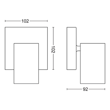 KOSIPO Spotlight Deckenleuchte GU10 Weiß Beweglich PHILIPS
