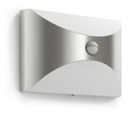 HERB IR myGarden LED-Gartenwandleuchte 6W 2700K IP44 mit Bewegungssensor Silber PHILIPS