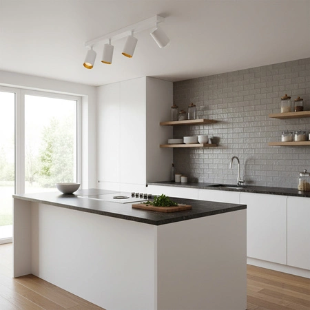 Streifenlampe Decken- und Wand-LED-Leuchte 4 xGU10 MARIBEL Weiß GOLDLUX (Polux)