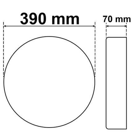 LED-Deckensegel 24W CCT SPECTRUM SMART TUYA WiFi 39cm