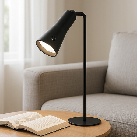 MAGNETO LED 5W 400lm 4000K Wiederaufladbar abnehmbar Schwarz MasterLED Schreibtisch Nachtlicht