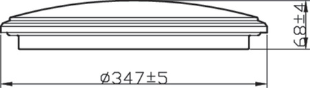 Plafond LED-Anbau-Deckenleuchte SPRAY 17W 2700K 35cm IP44 Silber Rund PHILIPS