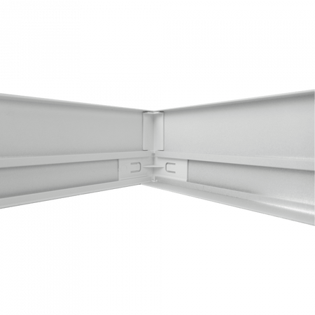 Aufputz-Klemmrahmen für LED-Paneele 120x30 Aluminium 58mm Weiß Ecolight