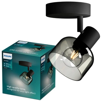 Wandleuchte E14 LED Schwarz Sleet Philips