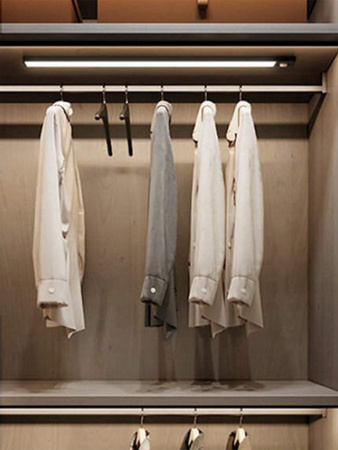 LED-Unterschrankleuchte Möbelleiste 3W 4500K 50cm mit Bewegungsmelder Schwarz