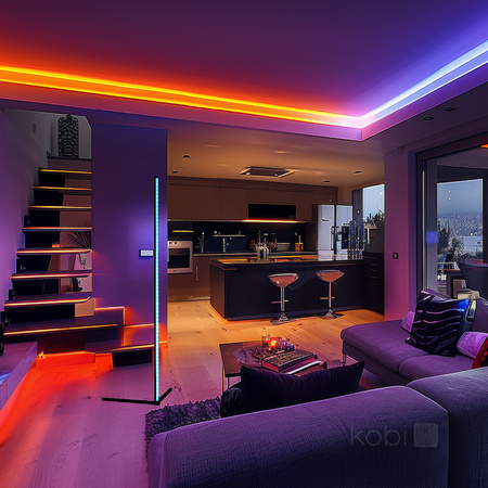 LED 6W RGB 180° Wiederaufladbare Stehleuchte Schwarz Play Kobi