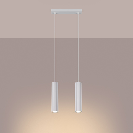 Decke Hängelampe Tuba Spot 2x GU10 Weiß Carbon Deep Space SL.1536 Sollux