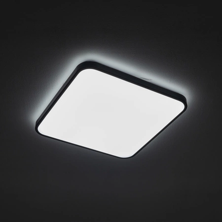 LED-Aufbau-Deckenleuchte für Badezimmer AGNES SQUARE 8137 32W 4000K IP44 Schwarz Nowodvorski