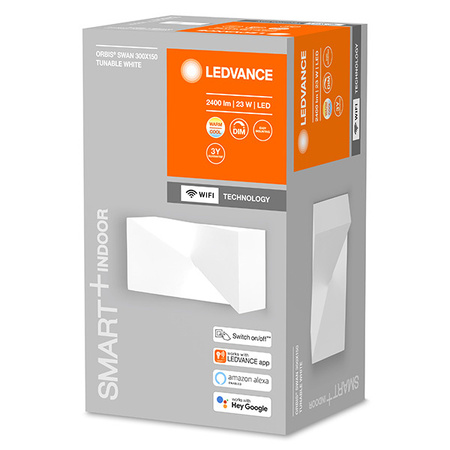 SMART+ WIFI Wandleuchte Smarte Wandleuchte 23W ORBIS SWAN 30 cmx15 cm WEISS LEDVANCE