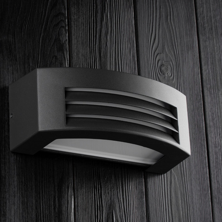 Gartenwandleuchte Elevation Außenleuchte E27 Dunkelgrau IP54