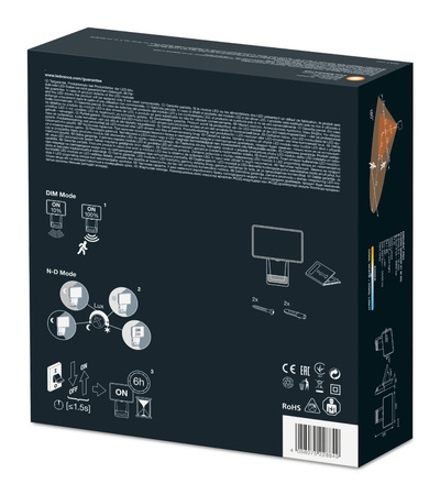 27W 4000K IP55 Graues LED Fluter mit LEDVANCE Floodlight Endura Pro Bewegungssensor