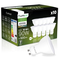 10x LED GU10 Reflektor PAR16 10W = 90W 900lm 4000K Neutral 120° LUMILED