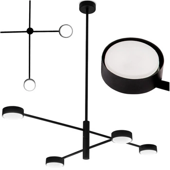 LED Pendelleuchte 4x GX53 Wall Schwarz OVILO LUMILED