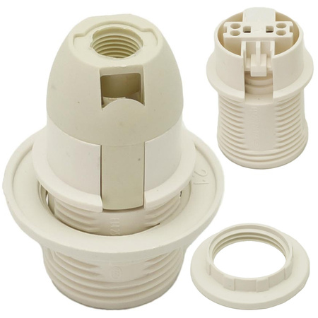 Isolierfassung mit Kragen E14 OTE14-01 4A 250V WEISS ANSCHLUSS