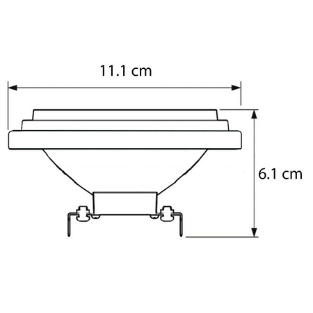 LED Lampen G53 AR111 10.8W = 50W 620lm 3000K Warm 40° CRI95 PHILIPS Dimmbar