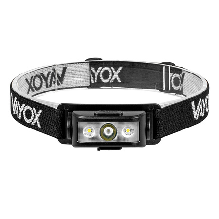 Wiederaufladbare Kopftaschenlampe 100lm 100LM LED + 2XLED 5 Modi VAYOX