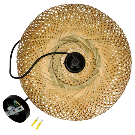 Bambus E27 Boho Baku Kobi Dekorative Hängelampe