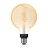 LED Globe E27 G125 7W 2100K Warm Filament PHILIPS HUE Weiß Bluetooth Zigbee Glühbirne