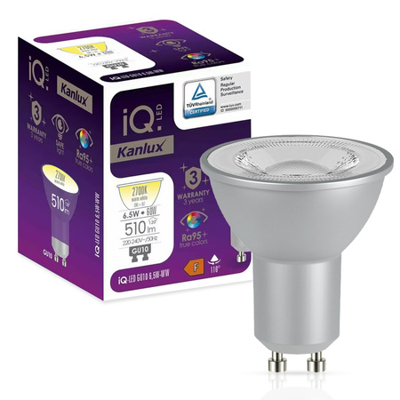 IQ-Glühbirne - LED GU10 6,5W 510lm 2700K Warm 110° KANLUX