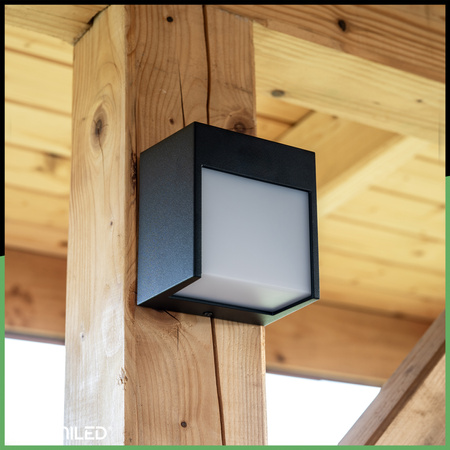 Garten-Wandleuchte LED Außenwandleuchte IP54 12W 3000K RUBUS LUMILED