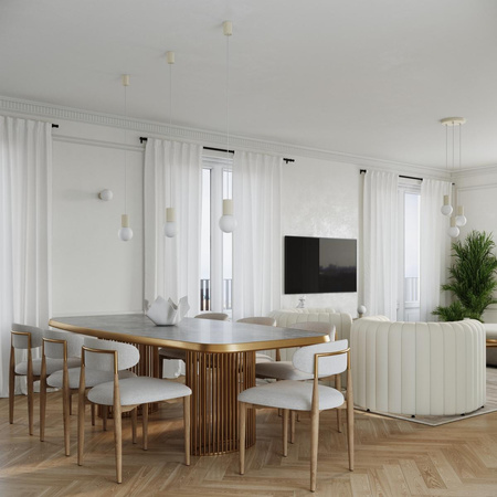 Hängelampe Hängend G9 Rund Beige Modern Matt Halo Sollux