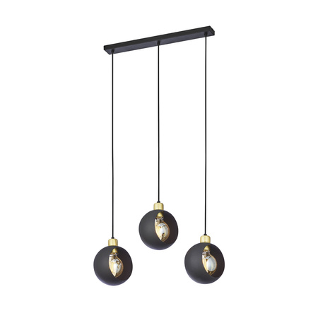 CYKLOP Hängende Decke Lampe Kronleuchter Schwarz Patina Modern 3xE27 2753 TK Lighting