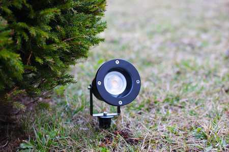 LED-Gartenlampe GU10 IP65 TIGHT Schwarz - 1m Kabel