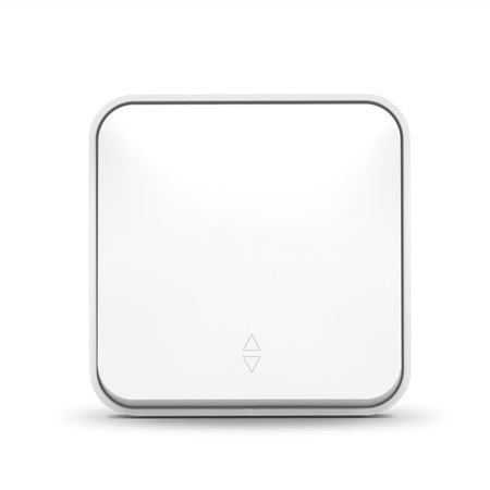 Lichtschalter 1fach 10A Aufputz Weiß BINERA VIDEX