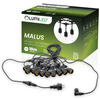 LED Außen-Lichterkette 10x E27, Garten Lichterkette 10m MALUS LUMILED