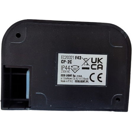 PIR-Bewegungs- und Dämmerungssensor 180° 12m IP44 Schwarz