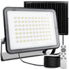 Solar LED Halogenstrahler 300W Gartenlampe 4000K IP65 PIR Bewegungsmelder + Fernbedienung FULGOR LUMILED