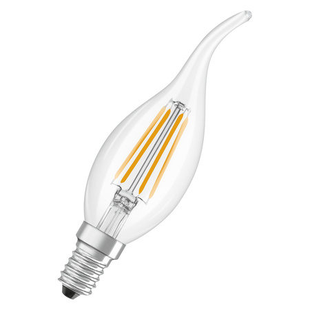 LED-Lampe B35 E14 Kerze 3.4W = 40W 470lm 2700K Warm 300° Glühfaden STAR CLASSIC Osram