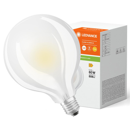 LED Lampen G95 E27 6.5W = 60W 806lm 2700K Warmweiß FILAMENT LEDVANCE