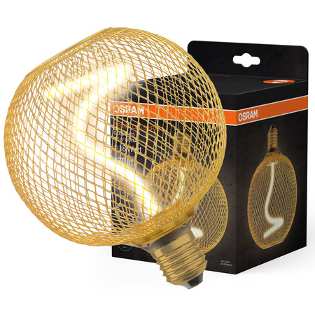 Dekorative LED-Glühbirne E27 3.5W = 18W 170lm 1800K Warm 320° Glühfaden Dimmbar Dekor Osram