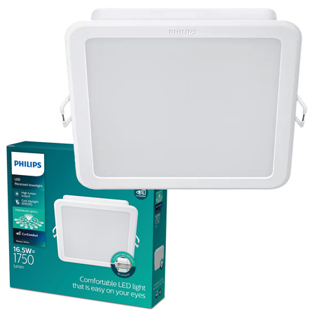 LED-Panel LED-Einbauleuchte 16.5W 1280lm 6500K Weiß Meson Philips