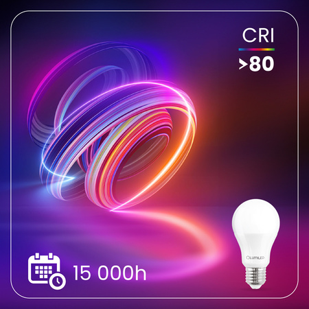 LED-Lampe E27 A60 2.5W = 25W 275lm 3000K warmweiß 260° LUMILED