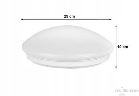 Plafond Deckenleuchte 2x E27 Aufbauleuchte mit Bewegungssensor Rund Weiß LOBO Masterled