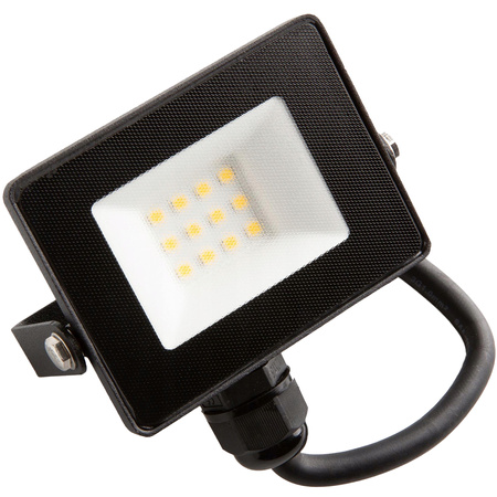 LED Strahler 10W 6500K 900lm IP65 Schwarz ECOLIGHT