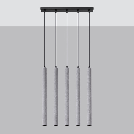 PASTELO 5L 5xG9 Hängeleuchte aus Beton Modern SOLLUX