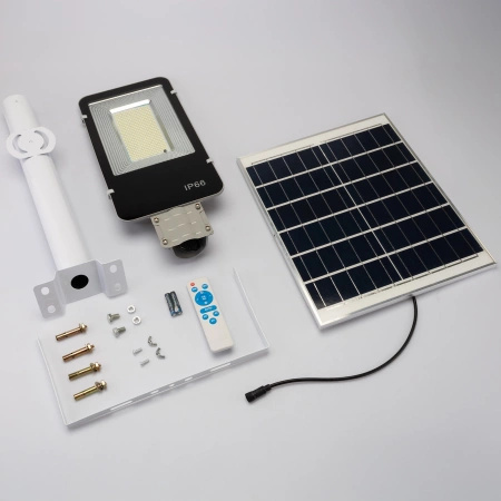 LED Solar Straßenlaterne 800W 6500K Laterne mit Halterung und Fernbedienung