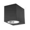 Gartenfassadenlampe Wandlampe GU10 IP44 einseitig eckig schwarz VT-7651 V-TAC