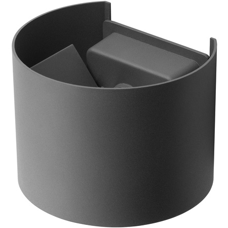 Garten Wandleuchte LED G9 Verstellbar Rund Oben Unten Graphit PYXIS LUMILED