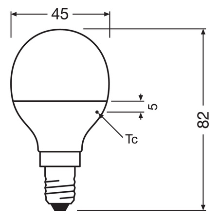 E14 P45 LED Leuchtmittel 4,9W = 40W 470lm 3000K Warm 200° OSRAM VALUE
