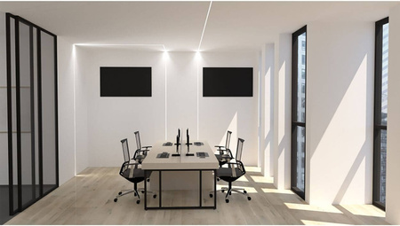 Eckprofil Architektonisches Aluminium LED-Profil typ Z für Gipskartonplatten mit Milchglasabdeckung, 2m LUMILED
