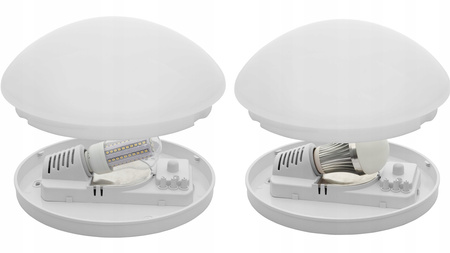 LED Deckenleuchte Pires E27 IP44 28cm Bewegungsmelder Weiß KANLUX