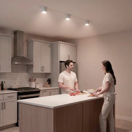 HALOGEN-Anbauleuchte SUNLA Tuba Gx53 LED Spot Wandleuchte Zylinder Weiß LUMILED